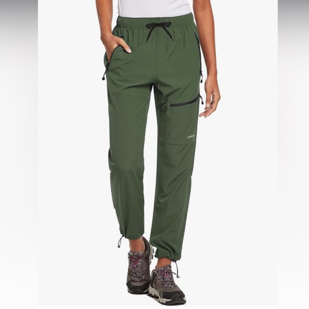 Baleaf | Lightweight Breathable Hiking Pants SPF 50+ | Green | Size Small
